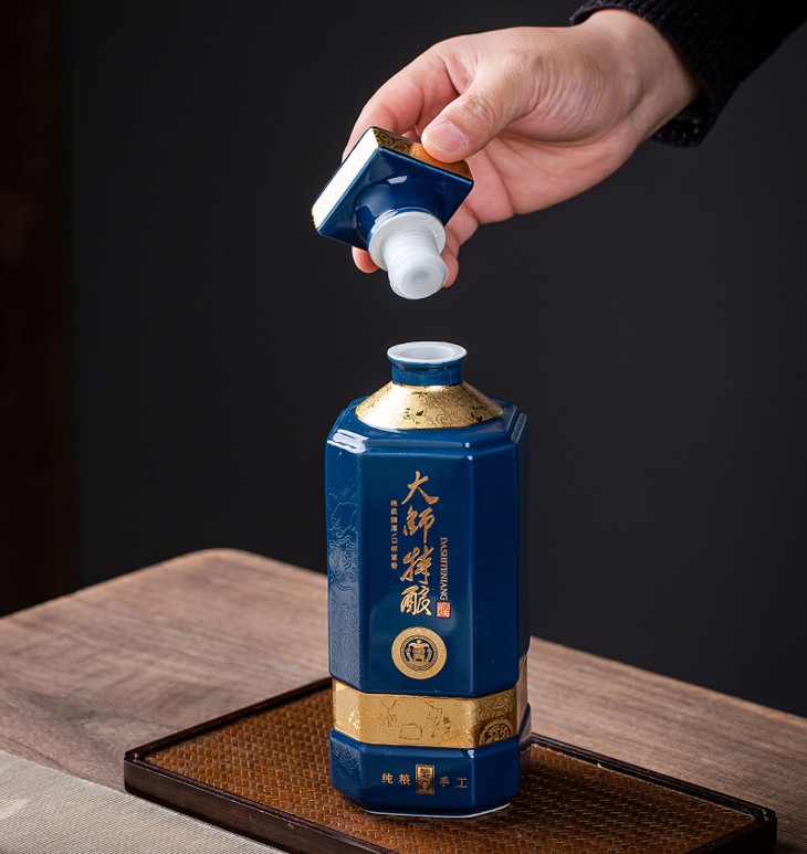 一斤装大师特酿景德镇陶瓷酒坛(图6)