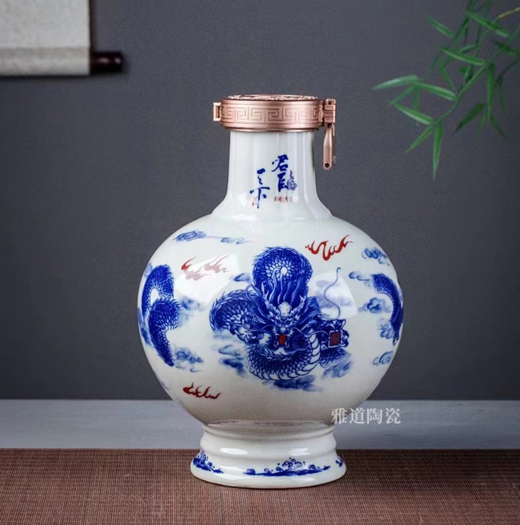 1斤3斤5斤10斤陶瓷酒坛（君临天下）(图2)