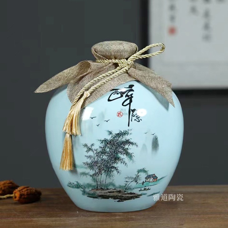 1斤2斤3斤5斤10斤装陶瓷酒坛（醉隐）(图2)