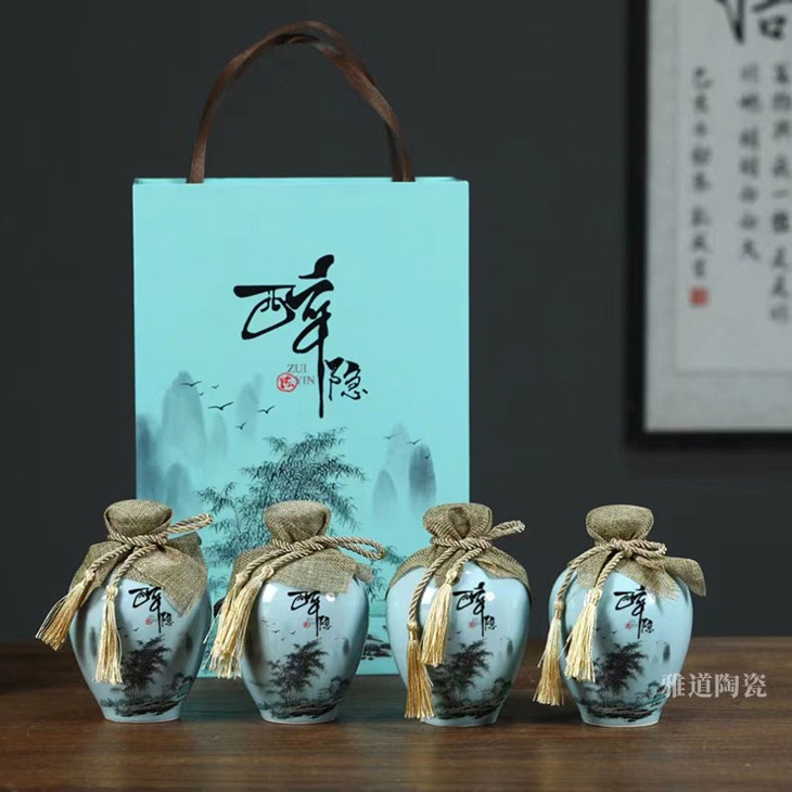 1斤2斤3斤5斤10斤装陶瓷酒坛（醉隐）(图3)