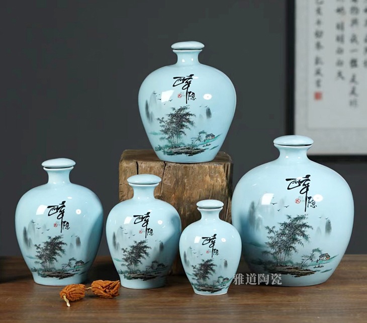 1斤2斤3斤5斤10斤装陶瓷酒坛（醉隐）(图6)