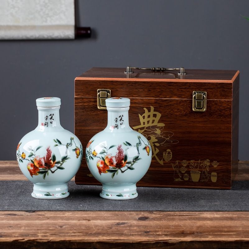 1斤3斤5斤笑口常开陶瓷酒坛(图2)