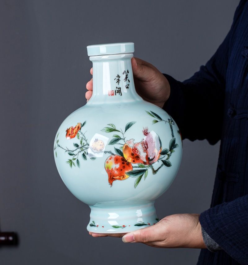 1斤3斤5斤笑口常开陶瓷酒坛(图4)