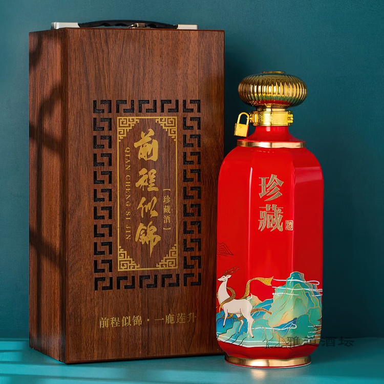 1斤5斤景德镇陶瓷酒坛（锦绣前程）