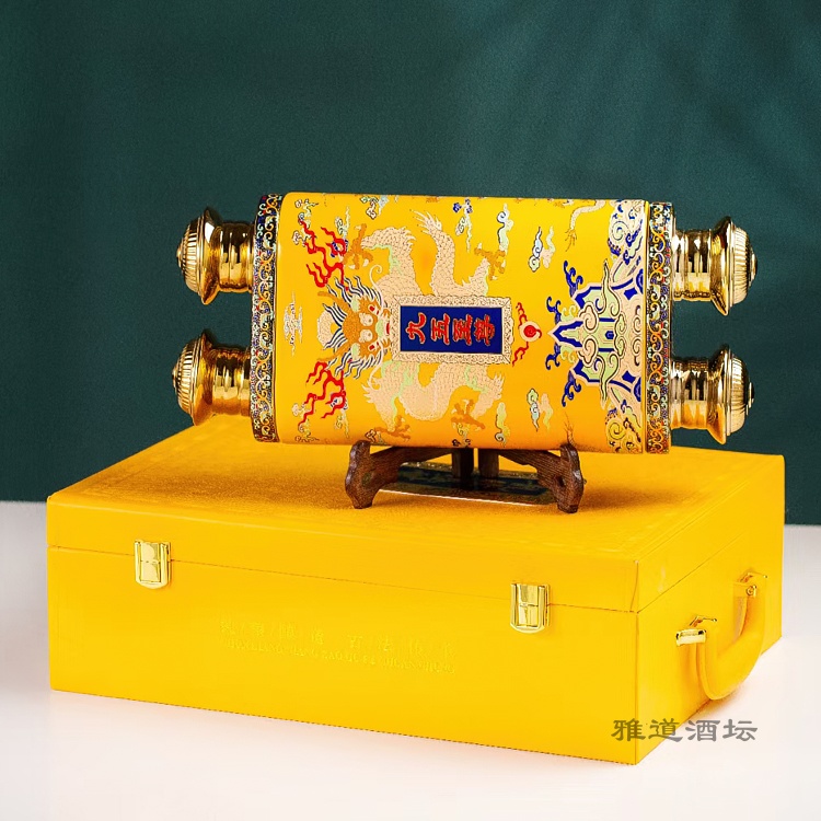 1888ml工艺陶瓷酒坛（龙腾盛世）(图2)