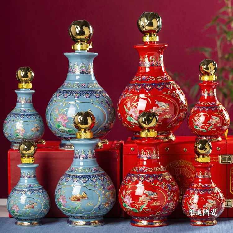 1斤3斤5斤陶瓷酒坛（荷合美美）