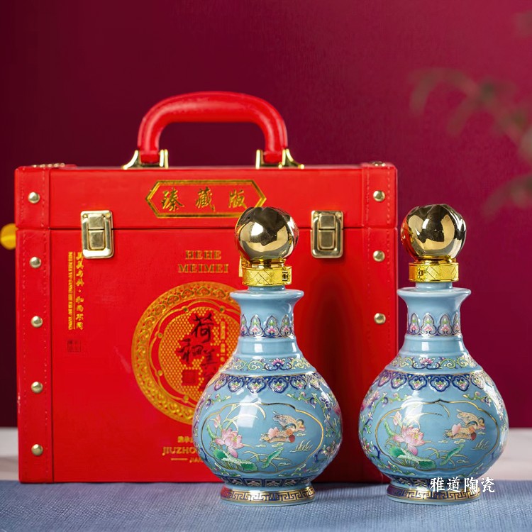 1斤3斤5斤陶瓷酒坛（荷合美美）(图5)