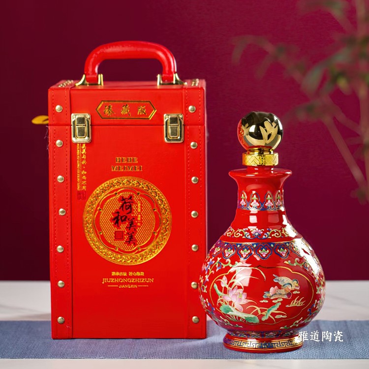 1斤3斤5斤陶瓷酒坛（荷合美美）(图7)