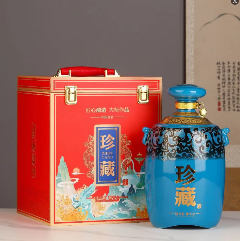 5斤珍藏陶瓷酒瓶礼盒套装批发