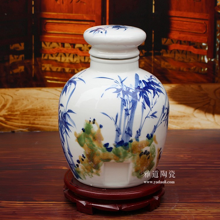 雅道手绘陶瓷酒坛系列