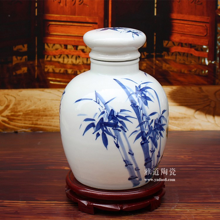 雅道手绘陶瓷酒坛系列