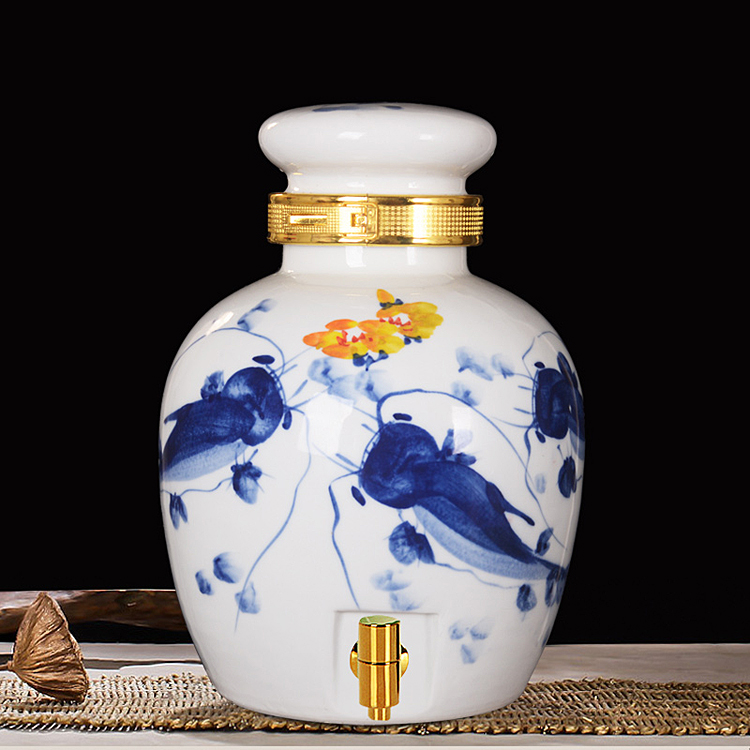 雅道手绘陶瓷酒坛系列