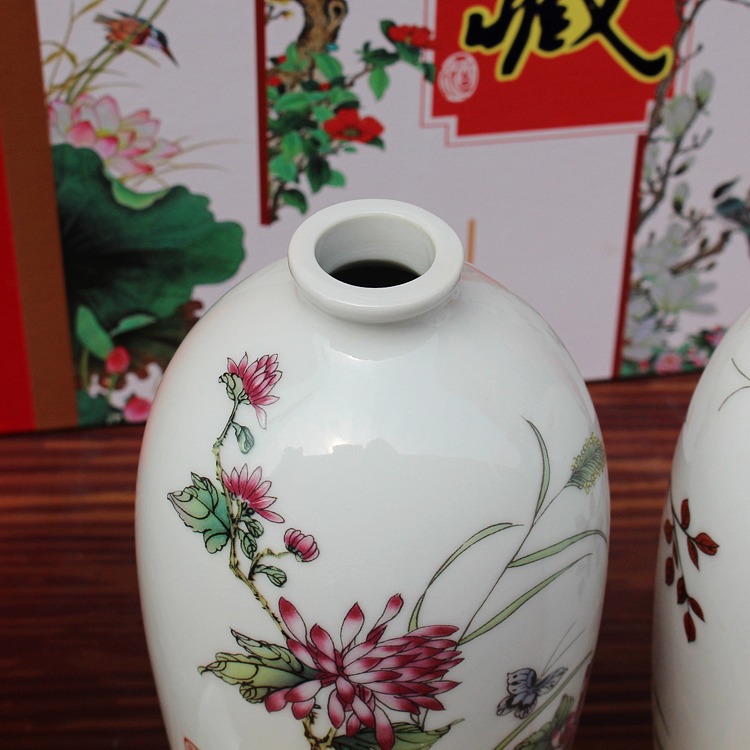 雅道陶瓷1斤珍藏陶瓷酒坛礼盒装-瓶口