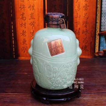 雅道私藏原浆青釉酒坛礼盒装