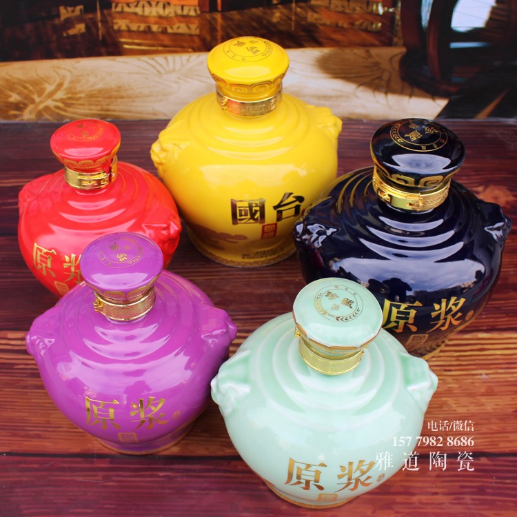 景德镇5斤10斤狮虎陶瓷酒坛