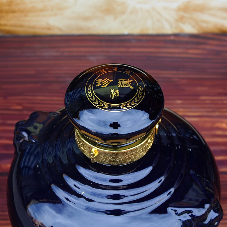 景德镇5斤10斤狮虎陶瓷酒坛