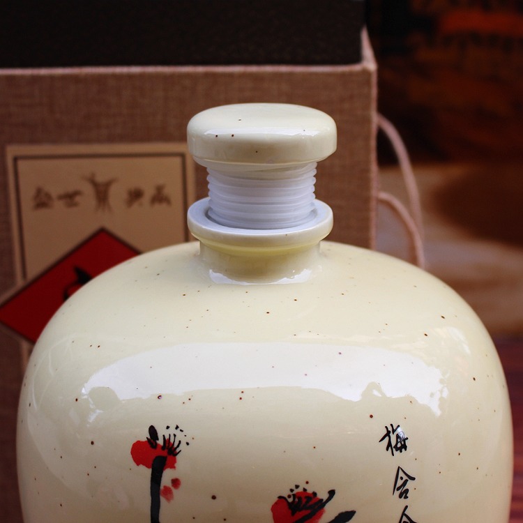5斤珍藏原浆梅花陶瓷酒坛礼盒装-密封圈