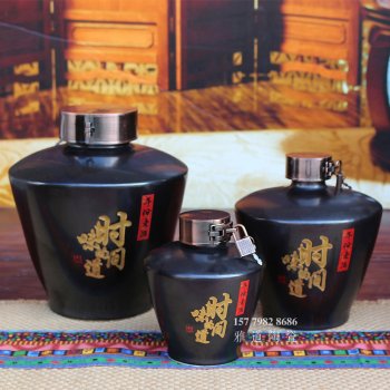 1斤3斤5斤时间的味道陶瓷酒坛（有套装）