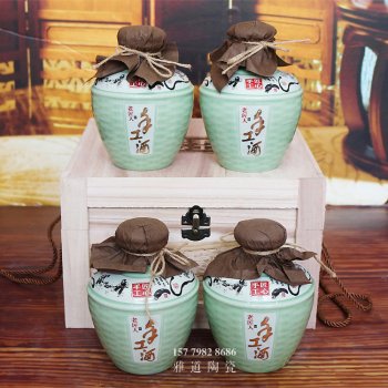 1斤3斤5斤手工酒青釉陶瓷酒坛批发