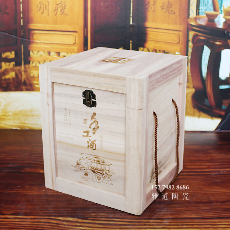 5斤手工酒青釉陶瓷酒坛批发