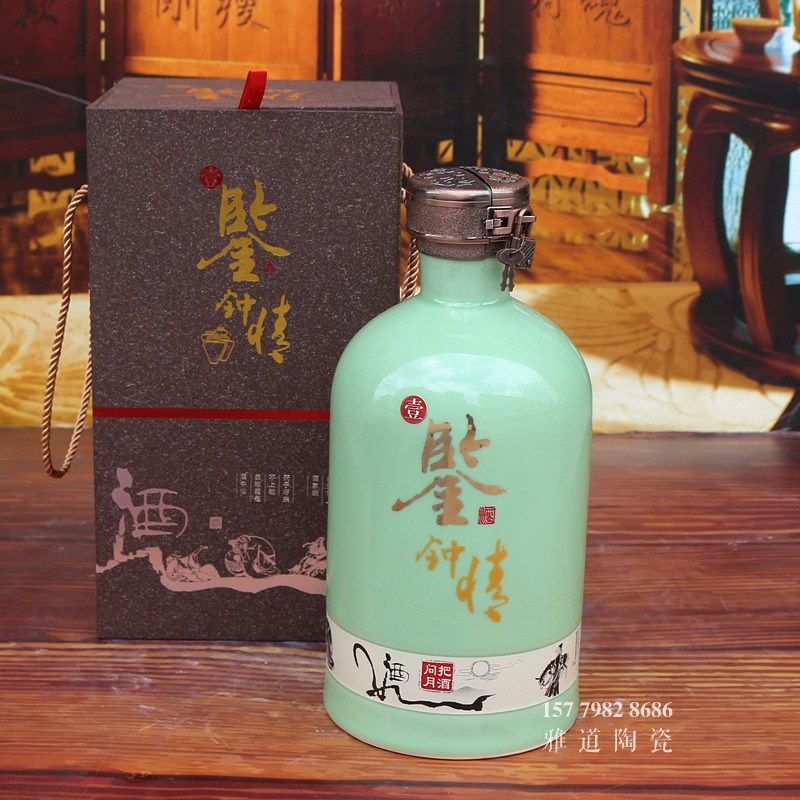 1斤3斤5斤陶瓷酒坛礼盒装一鉴钟情