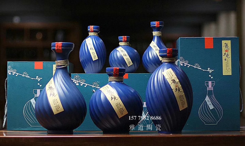 1斤3斤5斤意境陶瓷酒瓶礼盒装