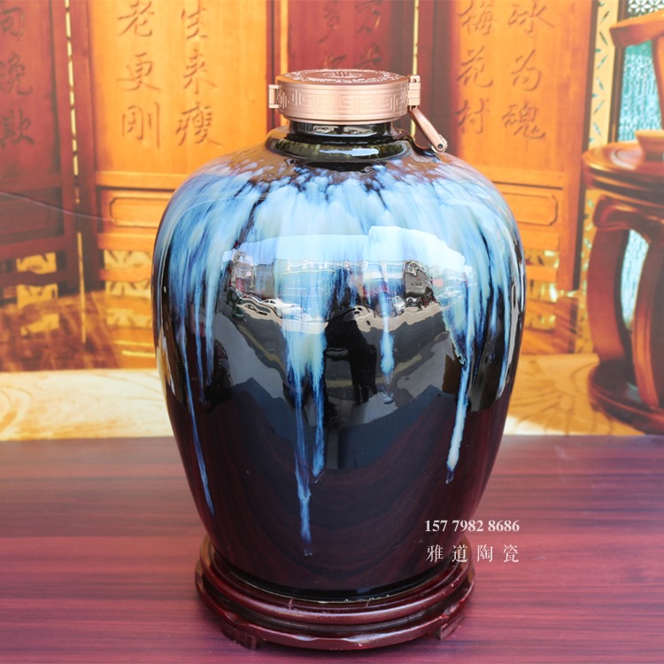 10斤20斤富贵万年高温颜色釉酒坛