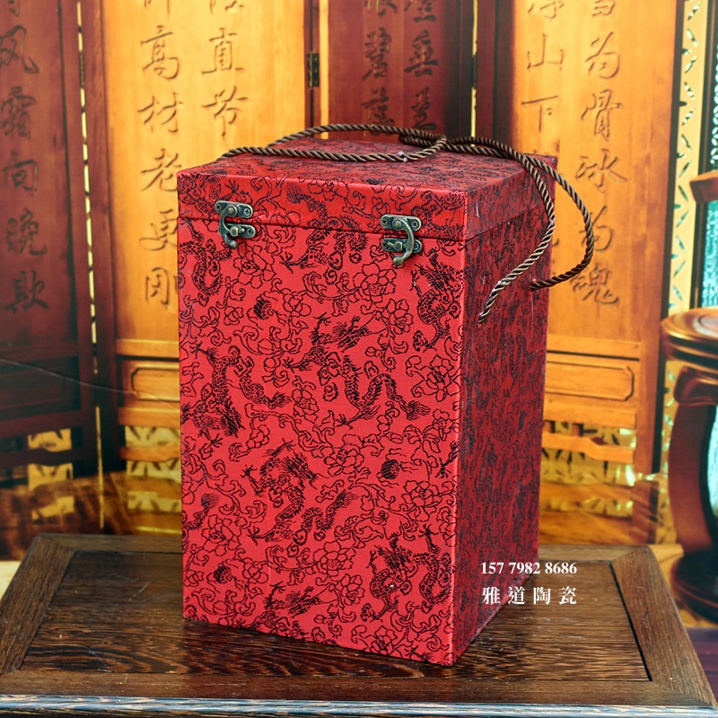 5斤装一桶金镀金陶瓷酒坛套装