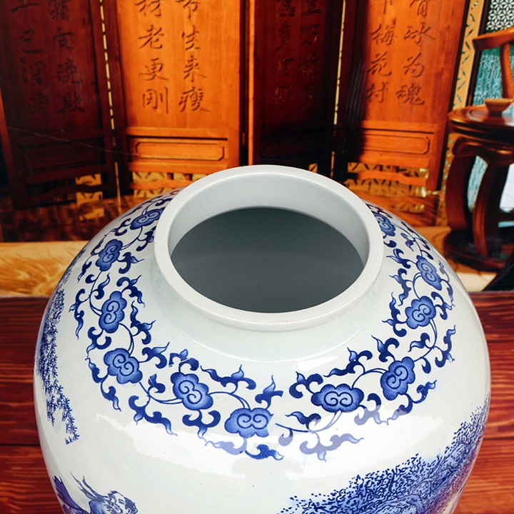 景德镇青花100斤150斤200斤装陶瓷酒坛