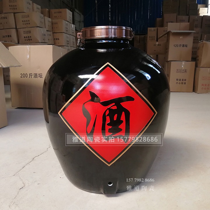厂家推荐100斤150斤200斤机雕陶瓷酒坛