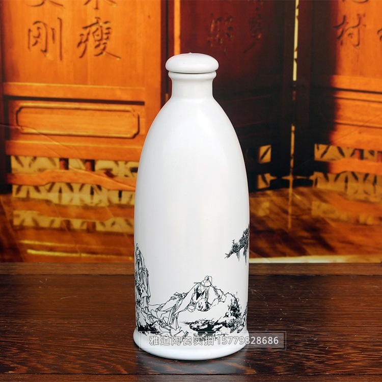 一斤装手酿老酒陶瓷酒坛礼盒