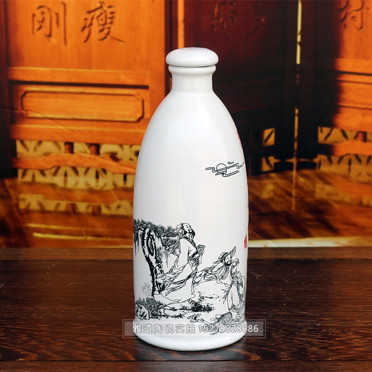 一斤装手酿老酒陶瓷酒坛礼盒