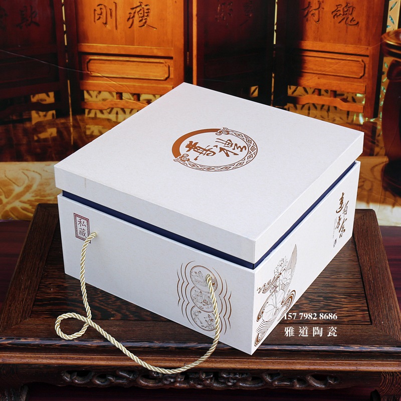 荷花鱼包布景德镇陶瓷酒坛批发
