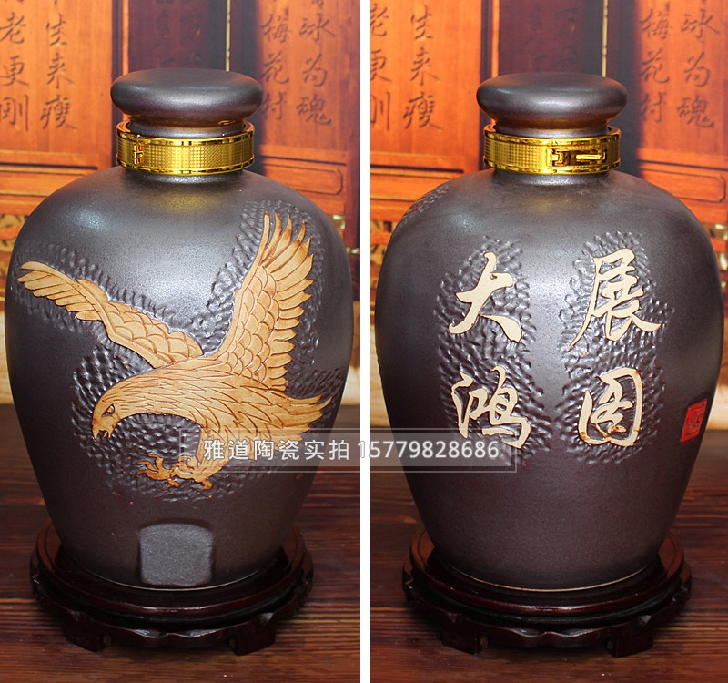 雅道雕刻陶瓷酒坛系列