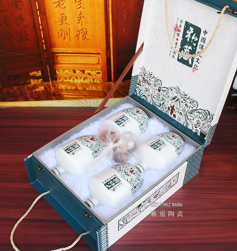 1斤3斤5斤大师级陶瓷酒坛套装