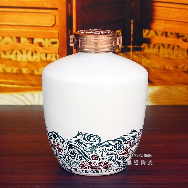 1斤3斤5斤大师级陶瓷酒坛套装