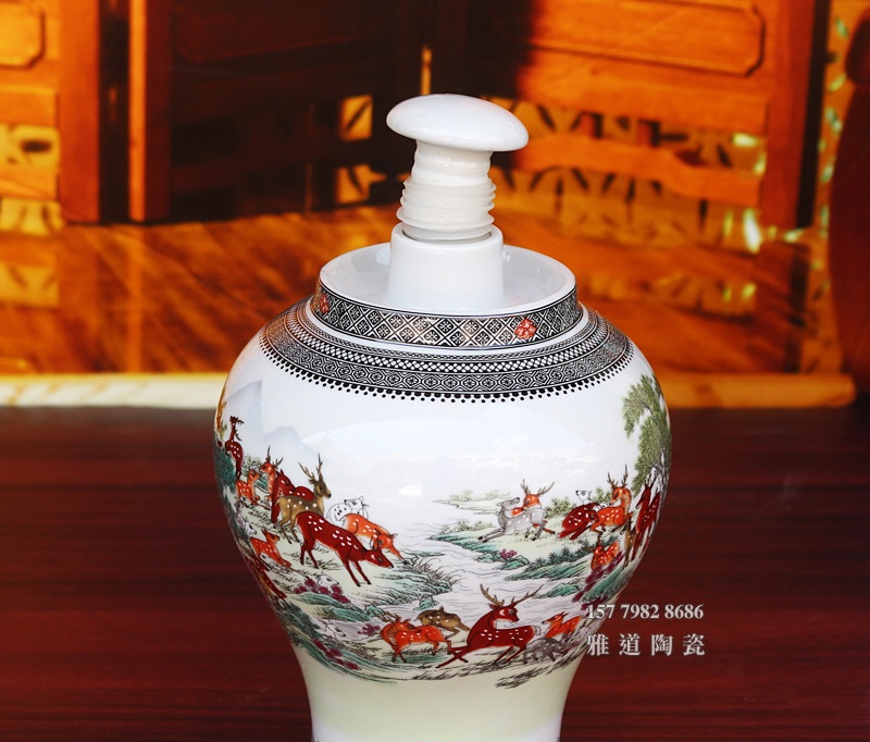 景德镇2斤3斤5斤将军罐工艺酒坛
