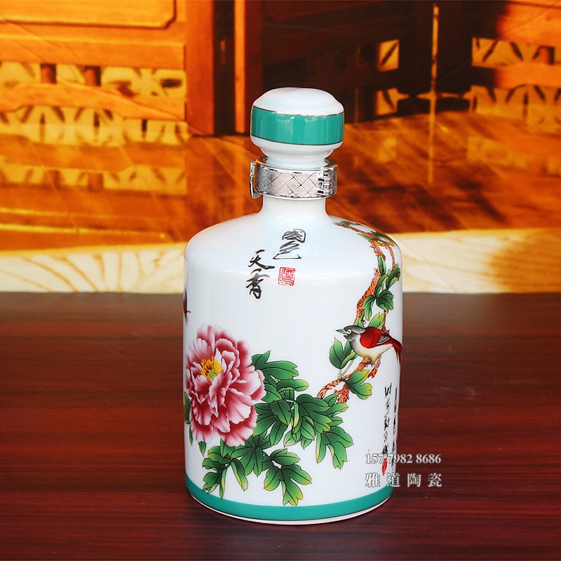 1斤装富贵有余陶瓷酒坛礼盒