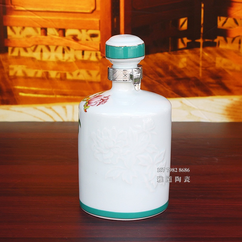 1斤装富贵有余陶瓷酒坛礼盒