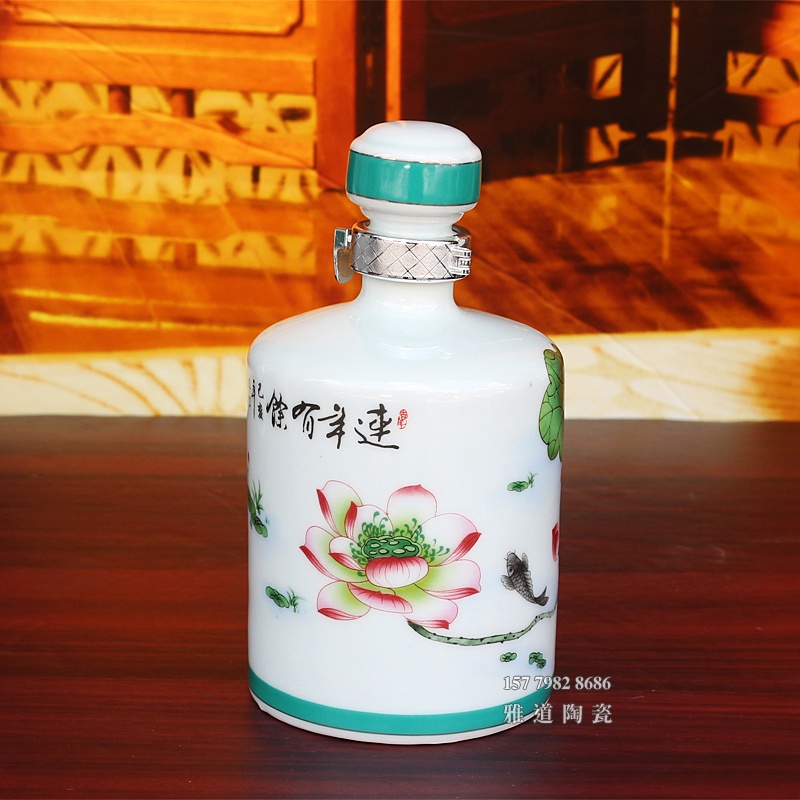 1斤装富贵有余陶瓷酒坛礼盒
