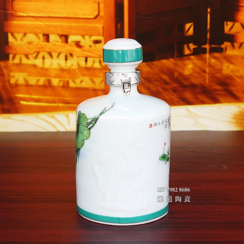 1斤装富贵有余陶瓷酒坛礼盒