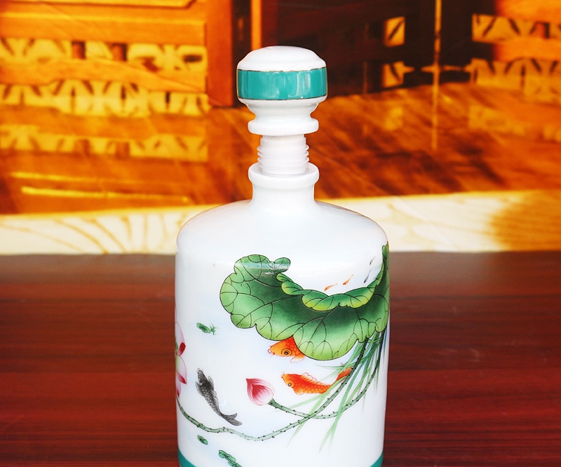 1斤装富贵有余陶瓷酒坛礼盒