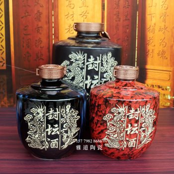 5斤10斤装封坛酒雕刻龙凤酒坛