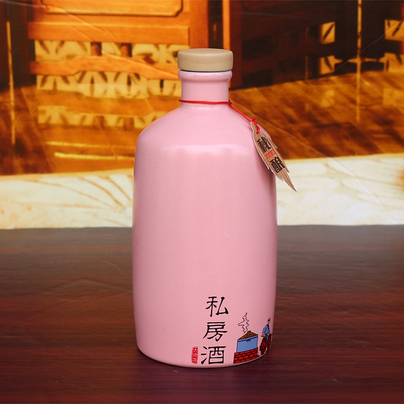 1斤装私房酒2瓶装带杯陶瓷酒坛礼盒
