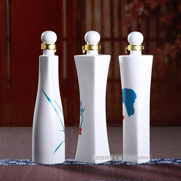 景德镇1斤装创意陶瓷酒瓶