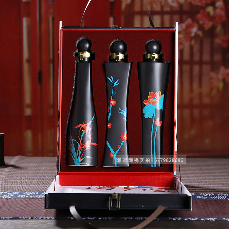 景德镇1斤装创意陶瓷酒瓶