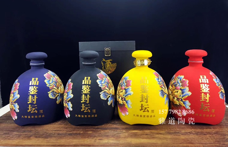 景德镇创意磨砂5斤10斤陶瓷酒坛