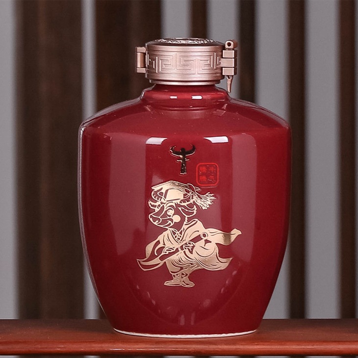 1斤装十二生肖陶瓷酒坛礼盒