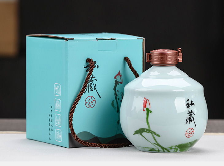 1斤2斤3斤6斤青釉私藏小酒坛子