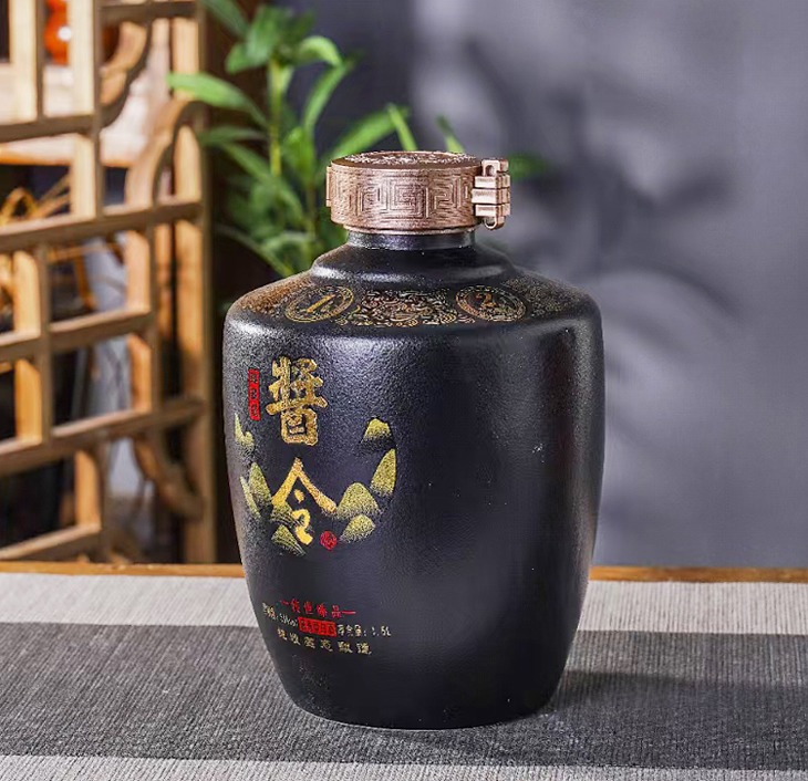3斤装酒令精致陶瓷酒坛木盒装